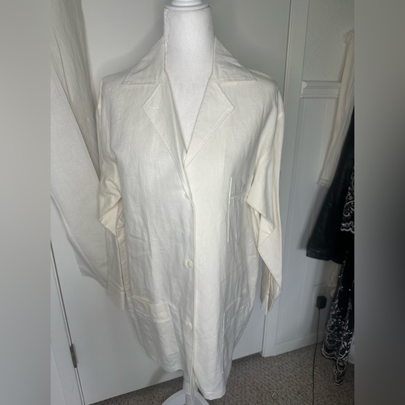 Victoria's Secret Vintage Gold label white Cotton-Linen Blend Set size M - Picture 2 of 10